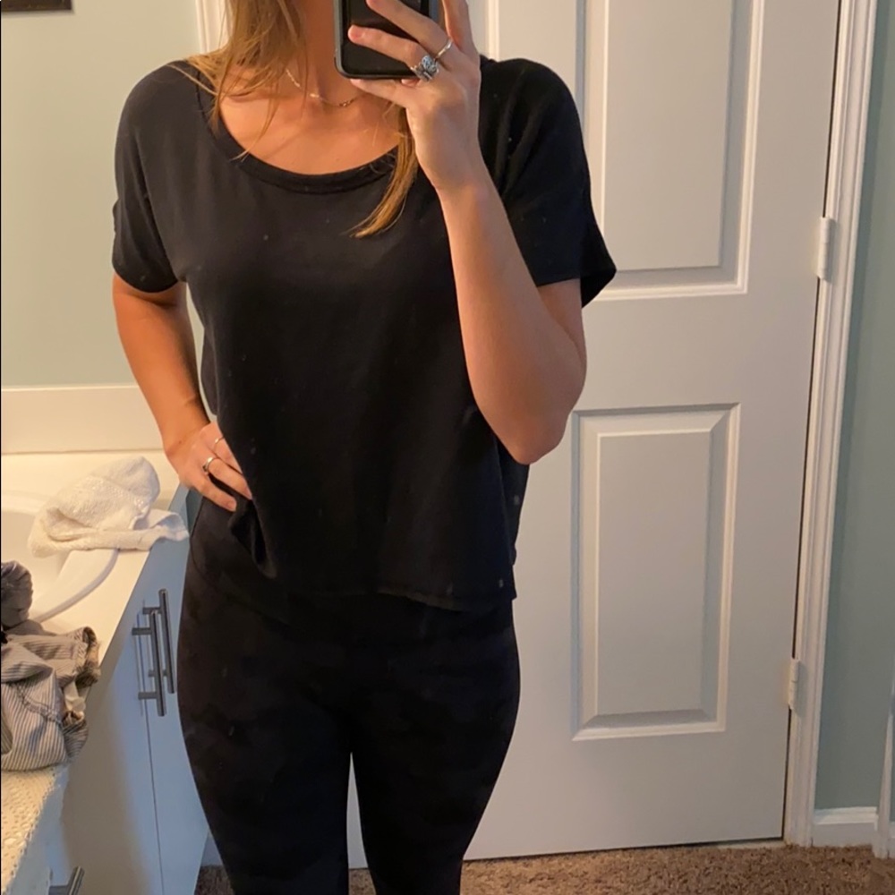 Athleta super soft thick and warm crop top